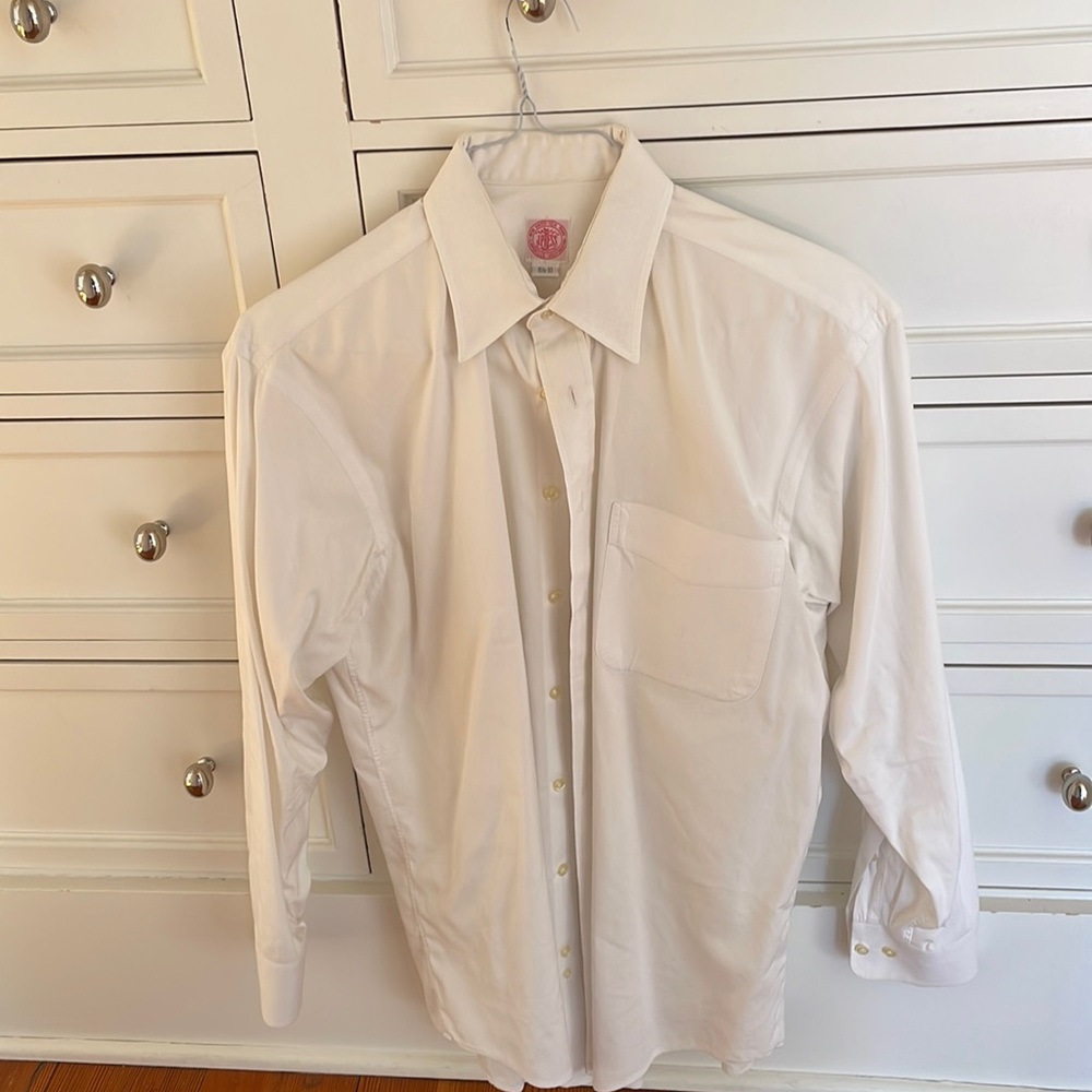 J Press White Button Down